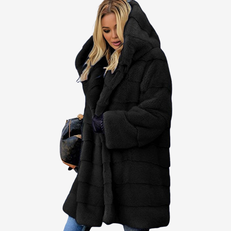 Aria - Manteau à manches longues à capuche avec poches latérales