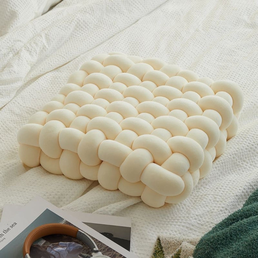 KnotEase - Coussin noué élégant tissé pour un confort ultime
