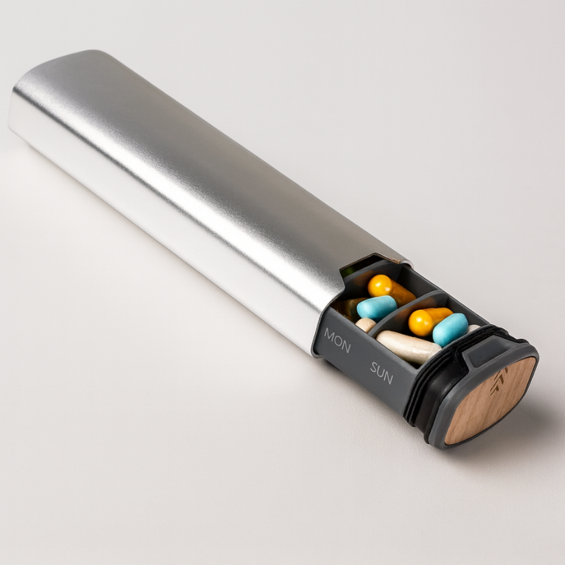 MediKeep – Portapillole compatto a prova di perdita