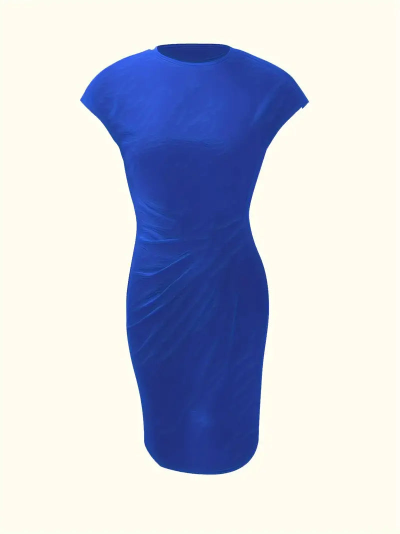 Madison – Robe sans manches à col rond et coupe ajustée