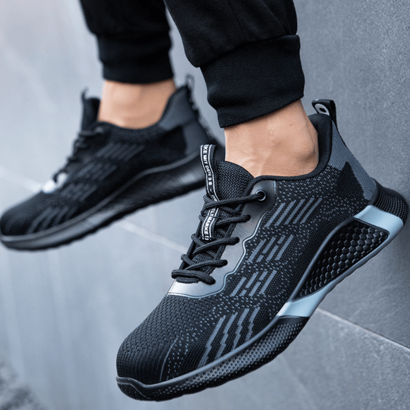 David - Scarpe di sicurezza con punta in acciaio e grip antiscivolo