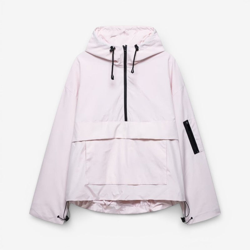 Clover – Long Sleeve Hooded Jacket With Zipper And Pockets