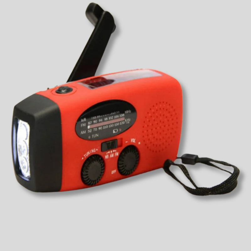 EcoSound - Multifunctional compact radio with waterproof, power bank, and flashlight