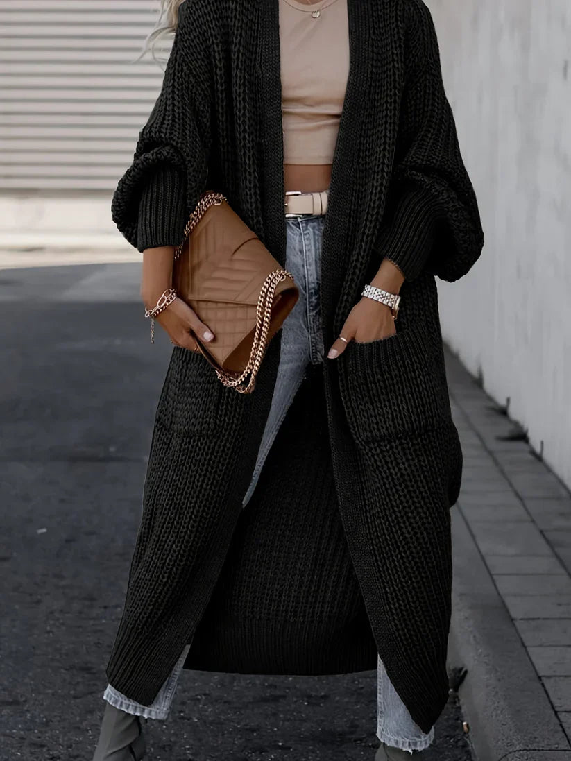 Alina - Practical and stylish knitted cardigan with long sleeves
