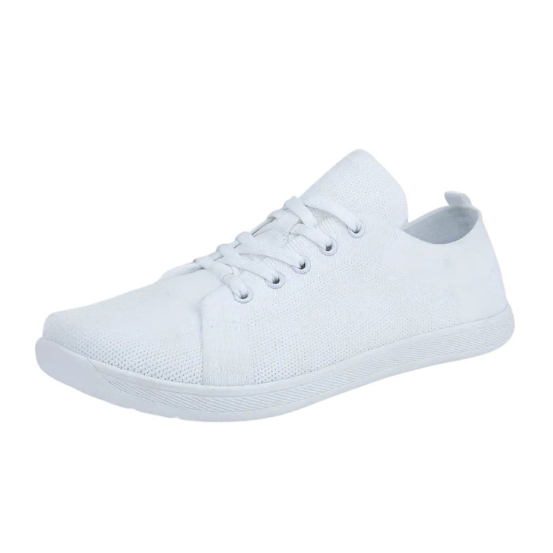 Jess - Scarpe barefoot traspiranti con punta larga e chiusura con lacci