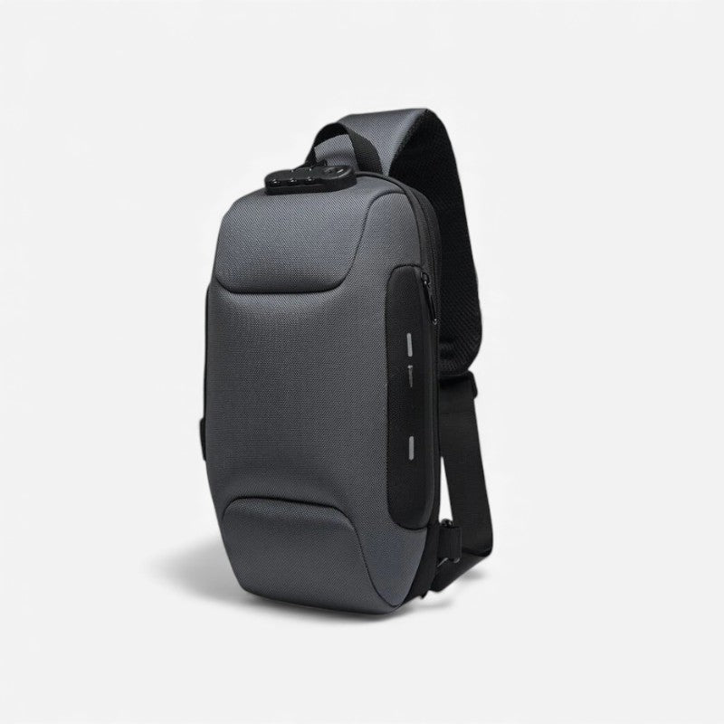Mark – Crossbody Tas met Ritssluitingen en Verstelbare Band