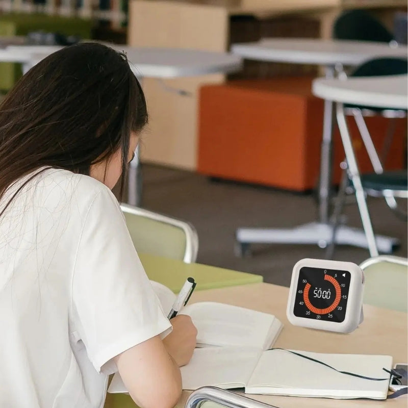 EcoTimer - Digitaal Timer met Verstelbaar Volume en Oplaadbaar Ontwerp