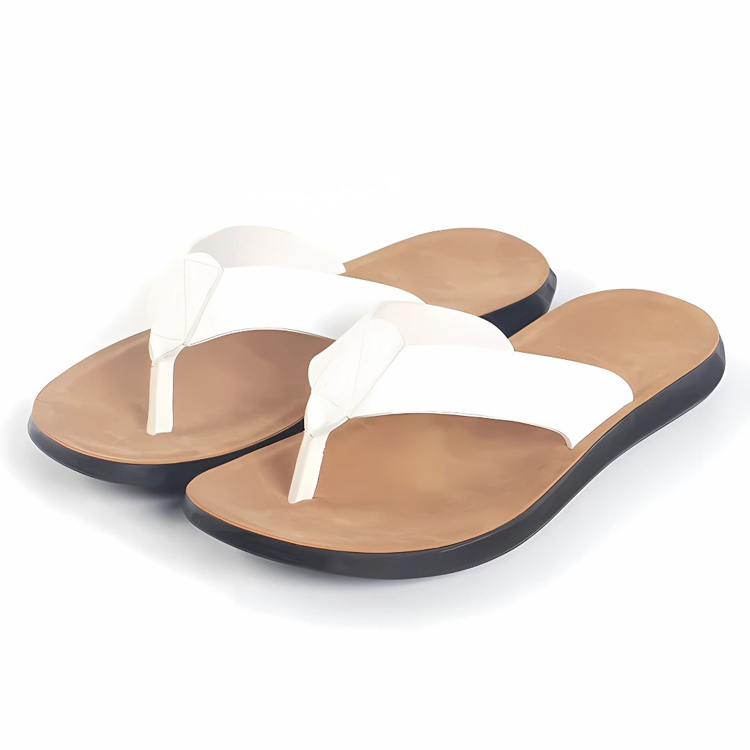 Malia - Casual slip-on sandals with padded footbed and classic strap