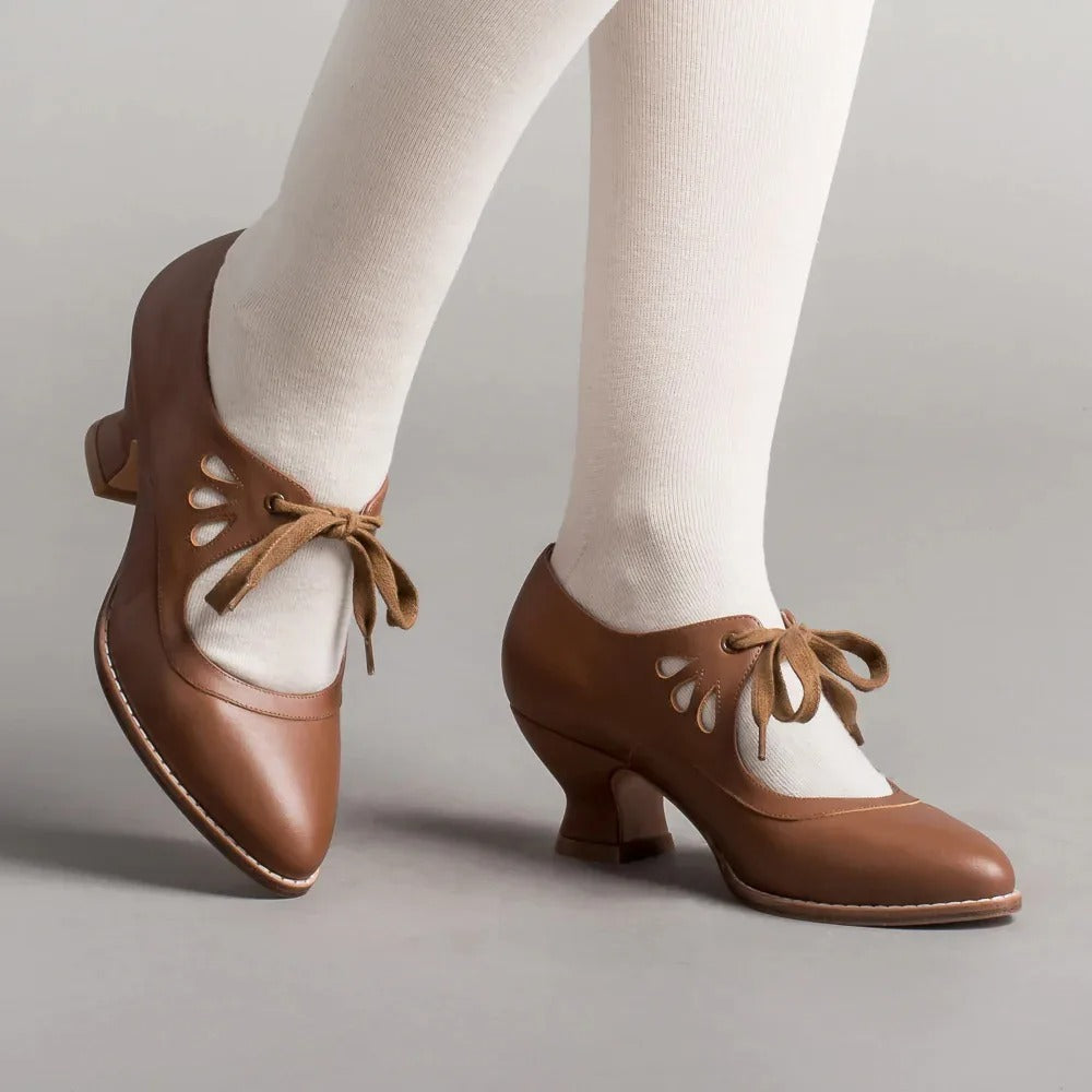 Alsia - Scarpe eleganti con tacco e lacci regolabili