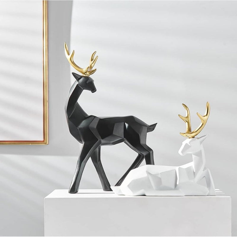 DecoDeer - Geometric Deer Figurine for Indoor Decoration