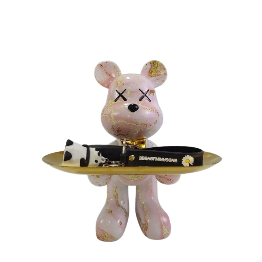 MuseBears - Scultura decorativa artigianale a vassoio per riporre piccoli oggetti