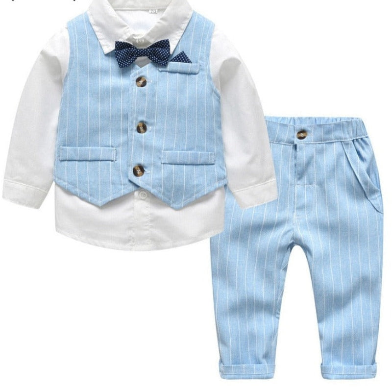 Jayden – Ensemble classique 3 pièces avec gilet sans manches et pantalon décontracté
