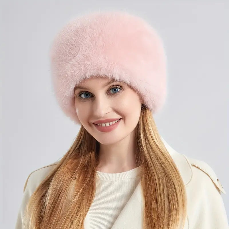 Evelyn - Fluffy hat with ear covering design