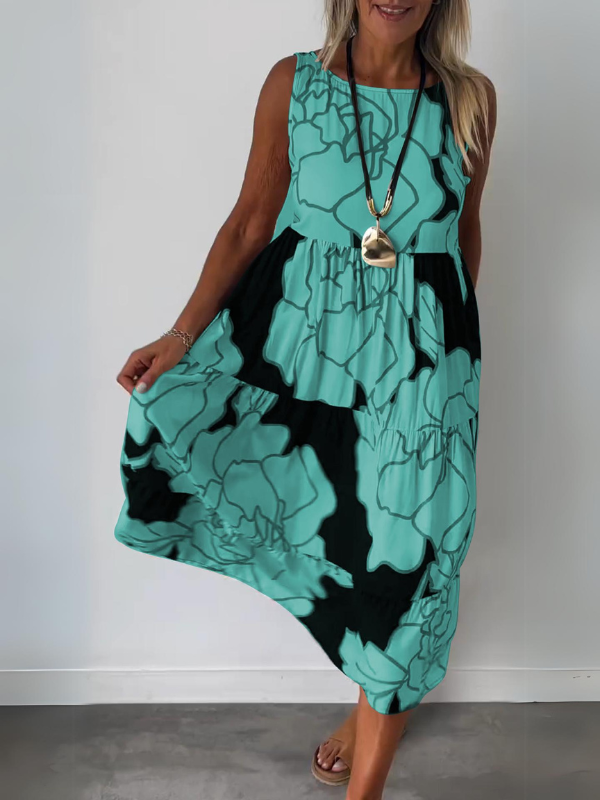 BloomStyle - Robe élégante à imprimé floral