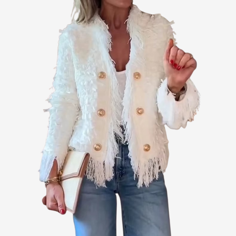 Collins - Long Sleeve Jacket with Button Closure