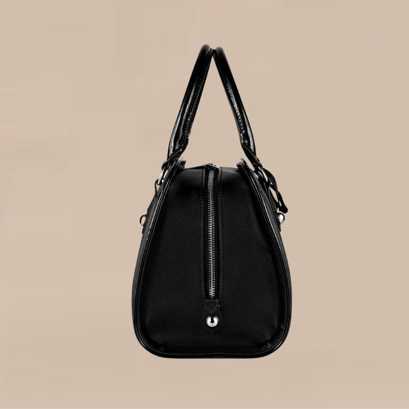 Borsa strutturata da donna con doppia cerniera