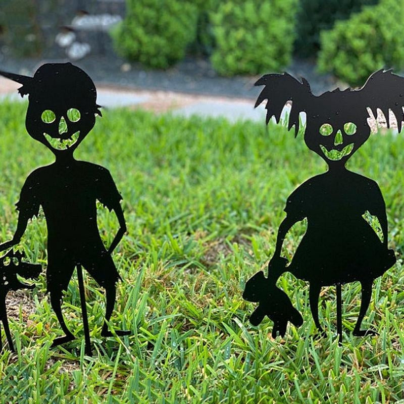 ScareSilhouette – Décoration de Jardin avec Effet d'Ombre pour Halloween