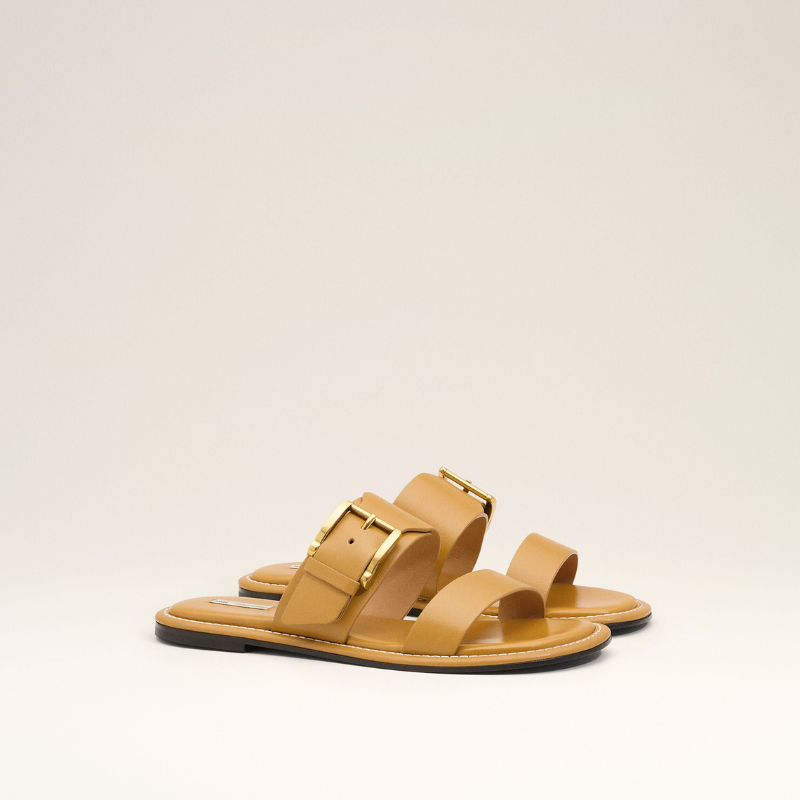 Women’s Buckle Strap Flat Sandals
