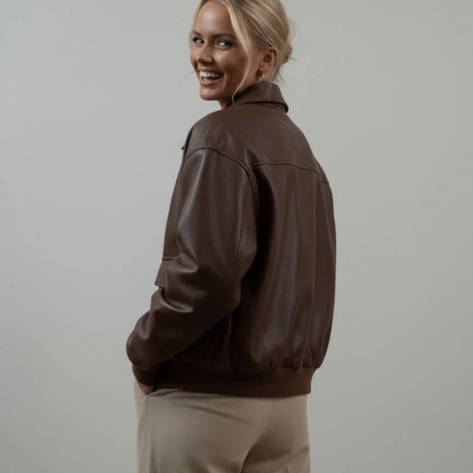 Lucinda – Long Sleeve Jacket with Zipper