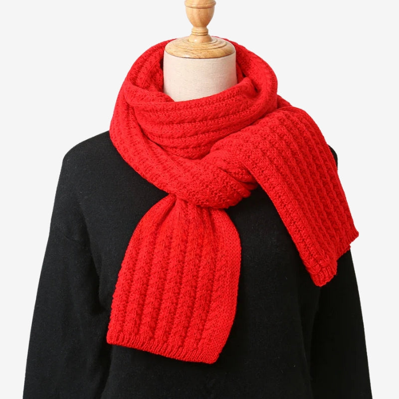 WeaveCore - Scarf with ribbed edges and washable design