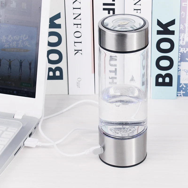 HydroBoost - Bouteille d'eau portable 420ml riche en hydrogène