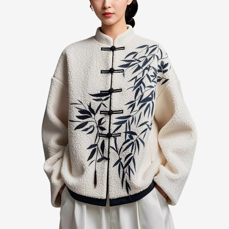 Helen - Long Sleeve Cardigan with Button Closure