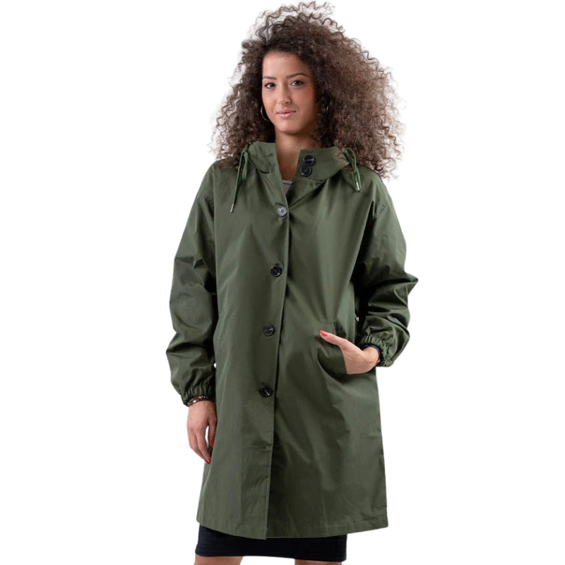 Brielle – Hooded Jacket with Button Closure and Pockets