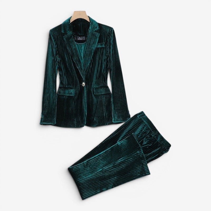 Ensemble blazer et pantalon femme