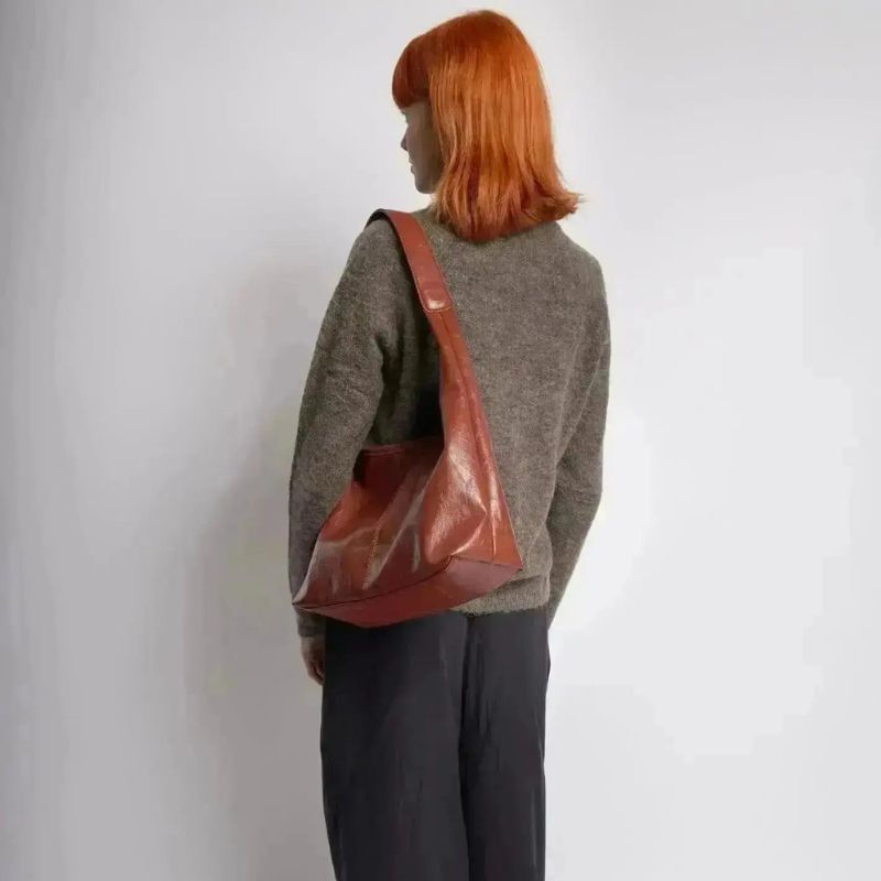 Women’s Compact Crossbody Bag with External Zipper Pocket