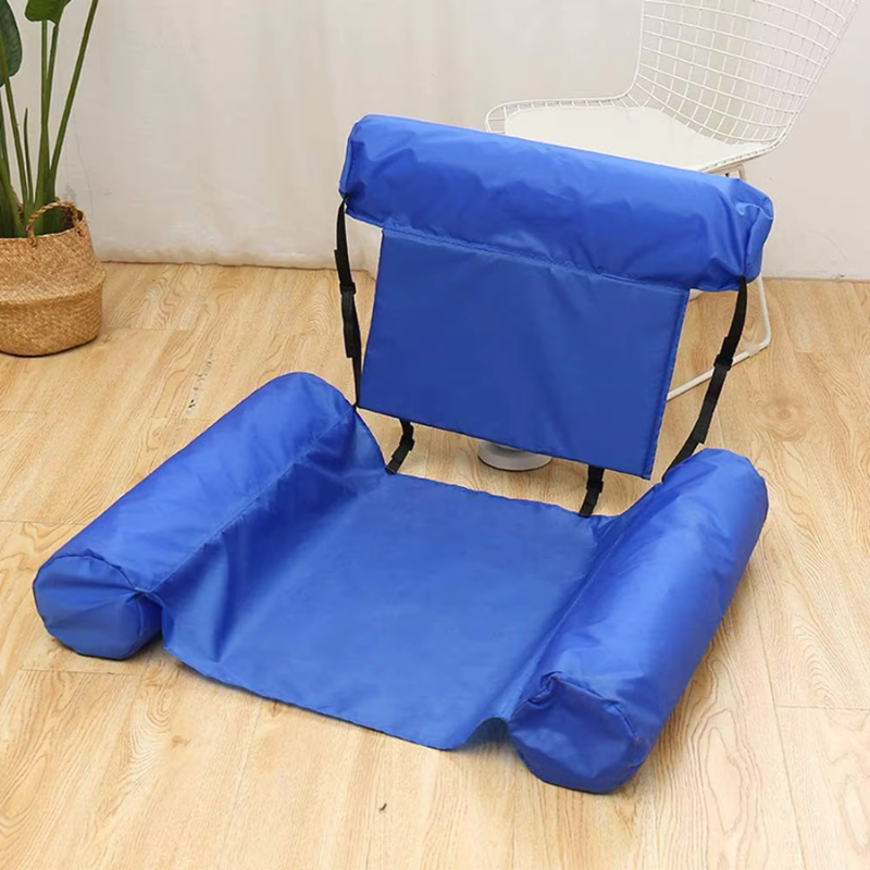 Chaise longue gonflable pour piscine avec sangle de soutien réglable