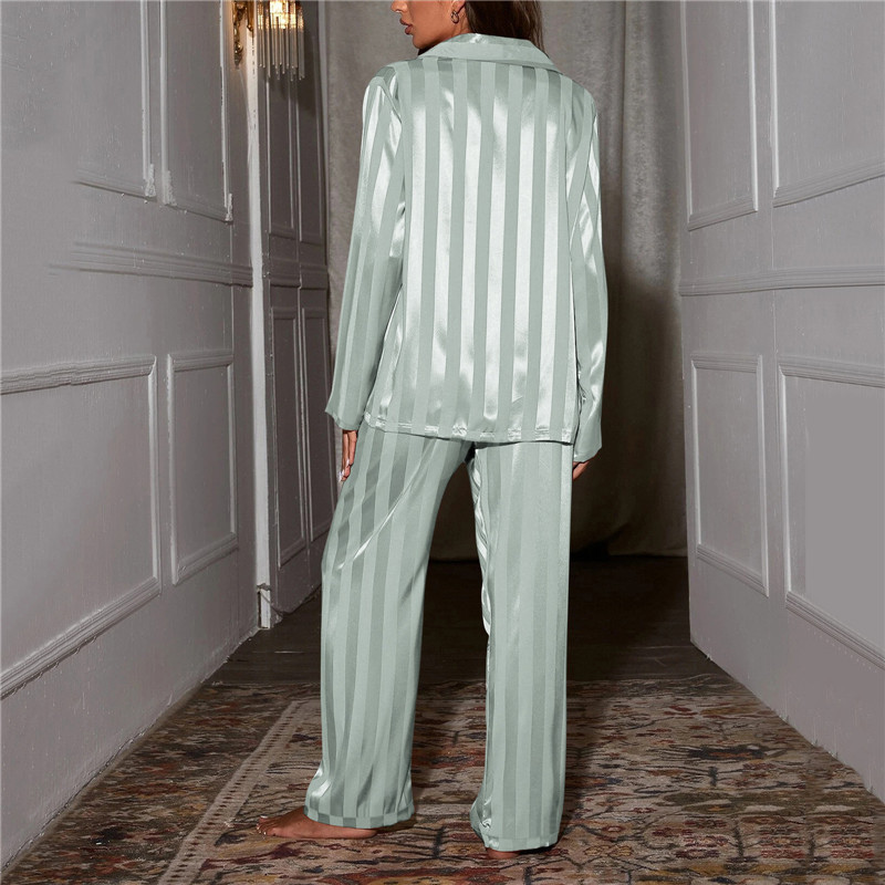 Button-Front Women's Pajama Set Long Sleeve