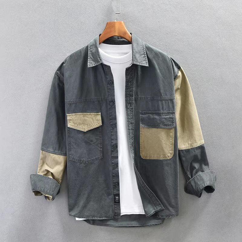 Bryxon - Heren Bryxon Jacket | Long sleeve, Turn-down collar, Button | Polyester | M–3XL