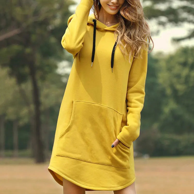 Kendall - Felpa oversize a maniche lunghe con tasche laterali