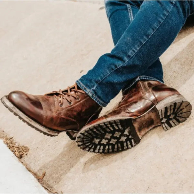 Niall – Chaussures à lacets durables avec semelle antidérapante pour un maintien sûr