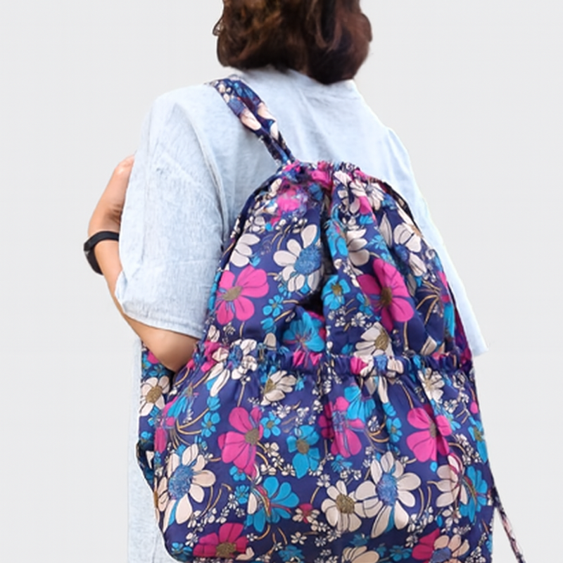 GeoPack – Rucsac cu șnur și design geometric
