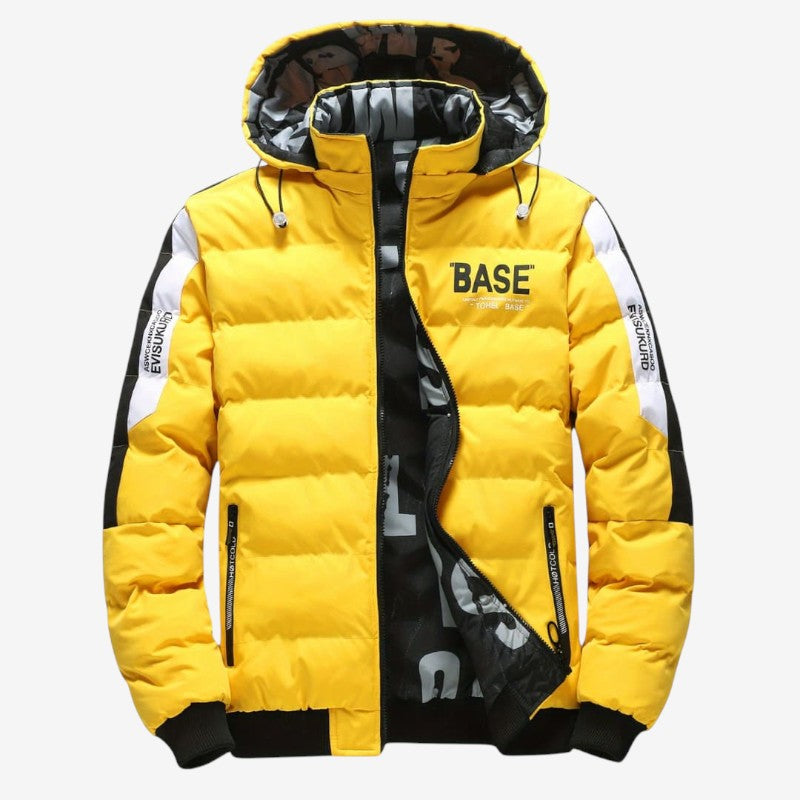 Camila – Dubbelzijdige jas met Lange Mouwen Verstelbare Capuchon en Ritssluiting