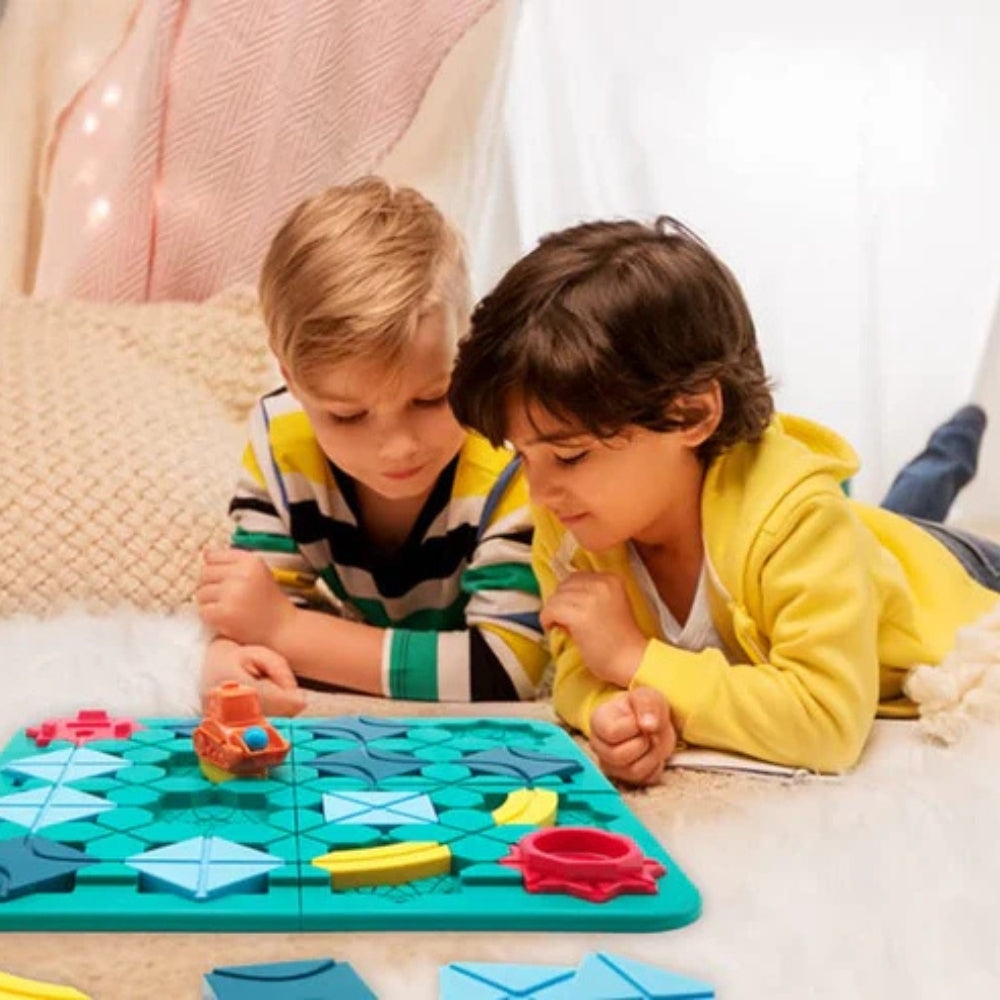 TrackLogic - Jeu de puzzle voiture stimulant avec blocs mobiles et défi de construction de piste