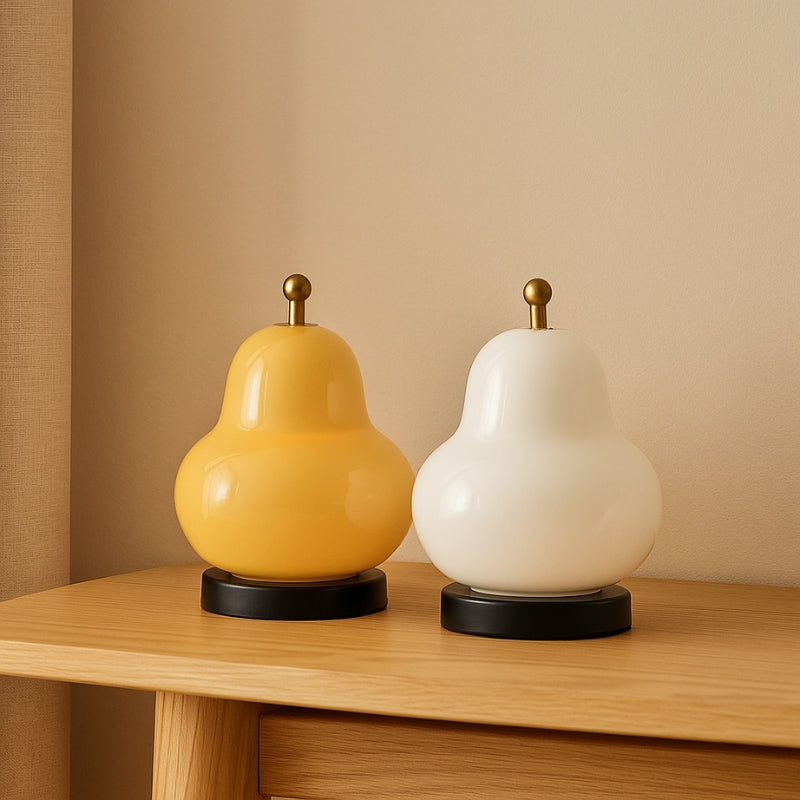 BrightPear – Lampe en forme de poire avec variateur tactile et fonction de recharge