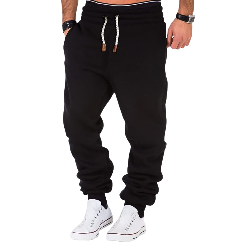 Max – Pantaloni jogging moderni con coulisse, modello alla caviglia e tasche laterali