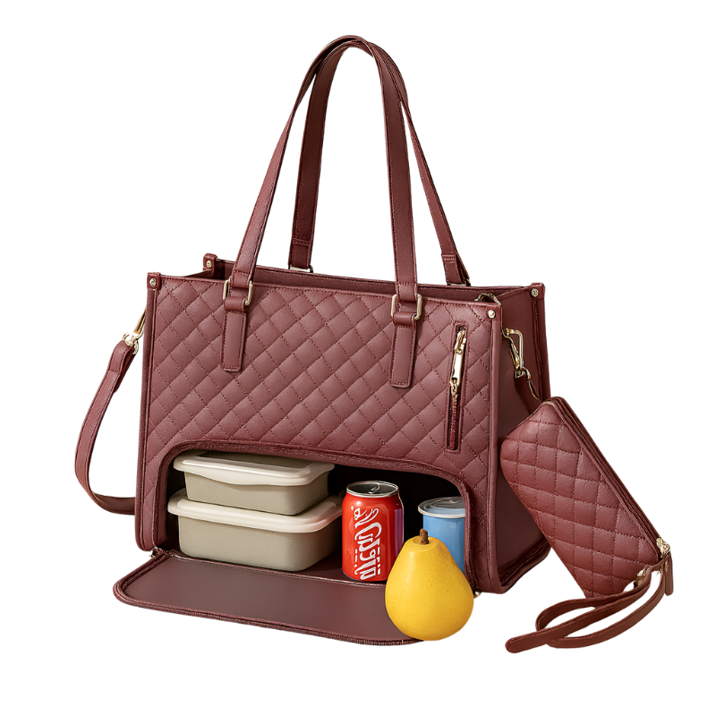 Abigail – 2-in-1 Tas met Rits, Verstelbare Band en Opbergvakken