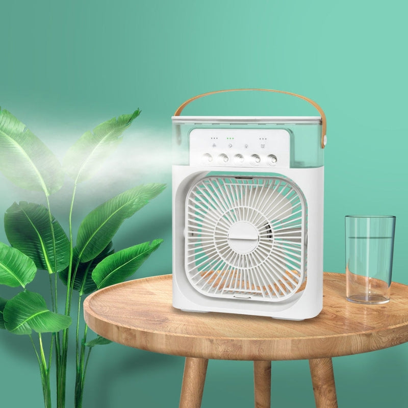 ChillBreeze – Ventilateur Portable avec Compartiment à Glace et Design Compact