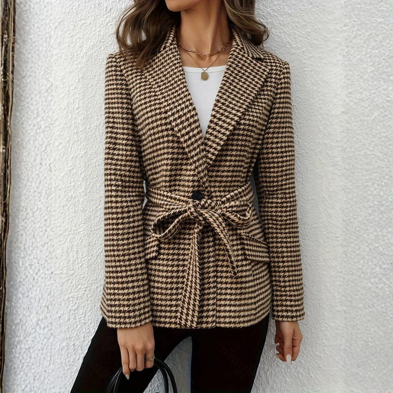 Naomi - Long Sleeve Blazer with Belted Waist