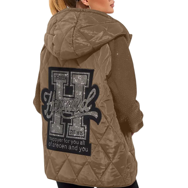 Zinora – Vest with Hood, Zipper, and Long Sleeves