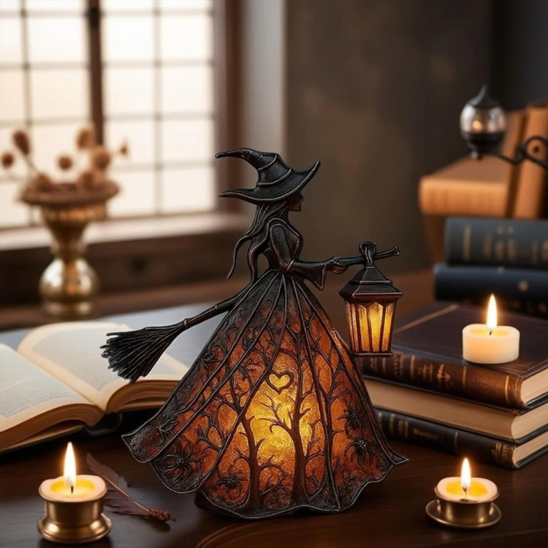 Lampada da strega di Halloween con luce LED