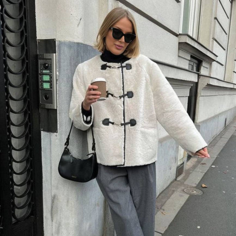 Mackenzie - Manteau à manches longues avec fermeture à boucle