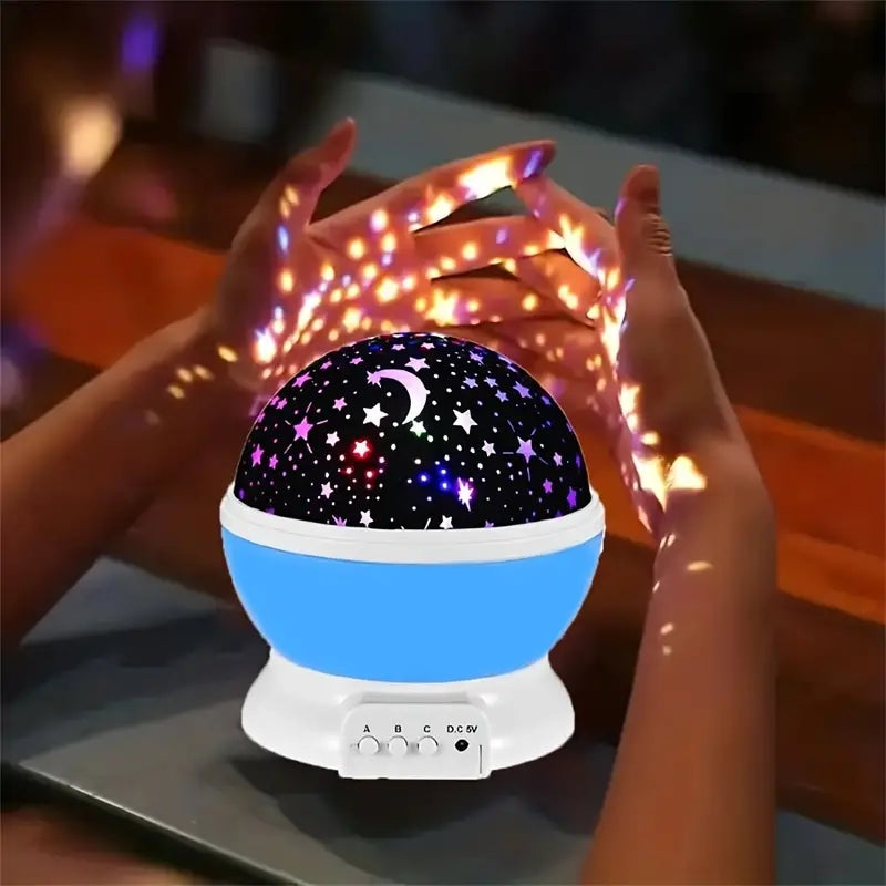 StarGlow – Projektor LED 2 w 1 z Gwiazdami, Obracający się i Regulowany