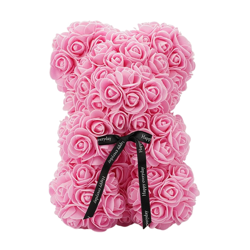 BloomBear – Ours décoratif aux roses en cadeau avec un design réconfortant