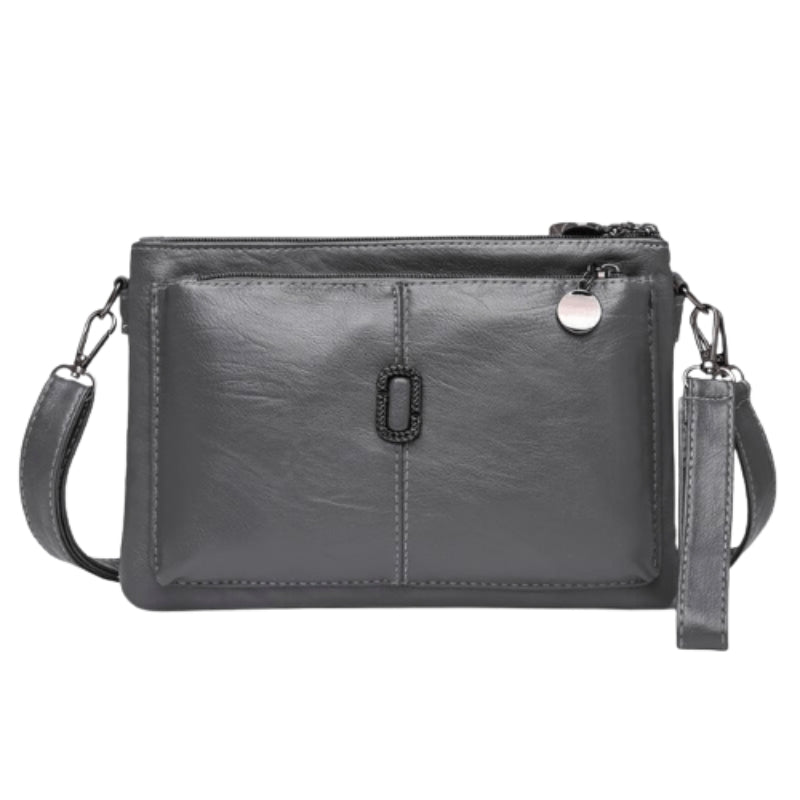 Delilah - Piccola Borsa a Tracolla con Tasche con Zip e Tracolla Regolabile