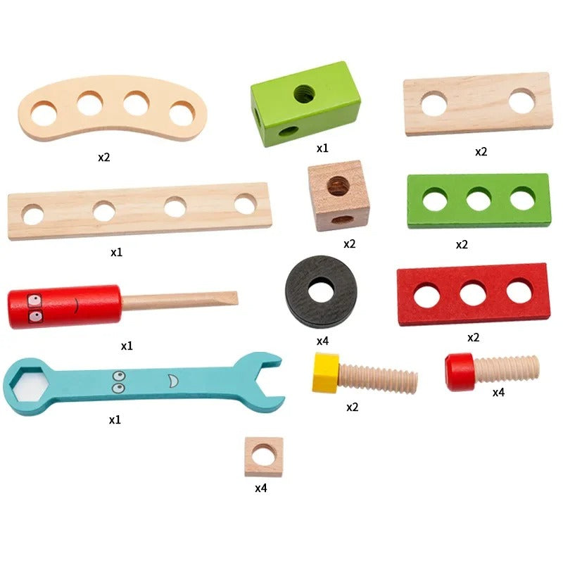 BuildBuddy – Trousse à outils portable DIY avec boulons et pièces interchangeables