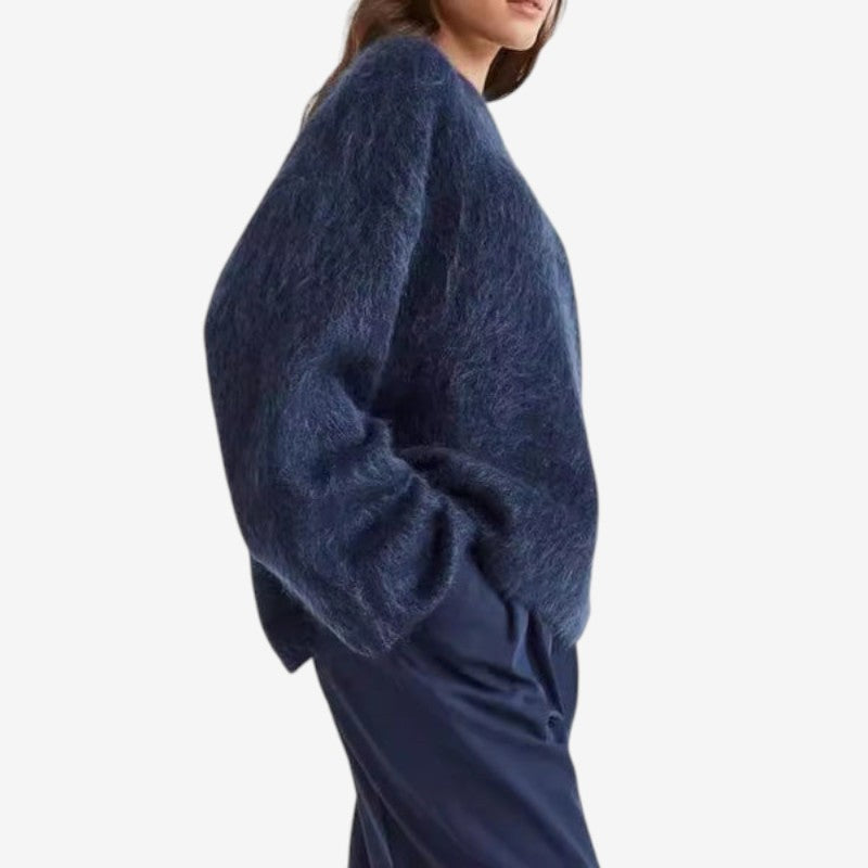 Sydney – Oversized Sweater with Round Neck and Long Sleeves
